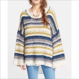 Free people Slouchy knit pullover NWT